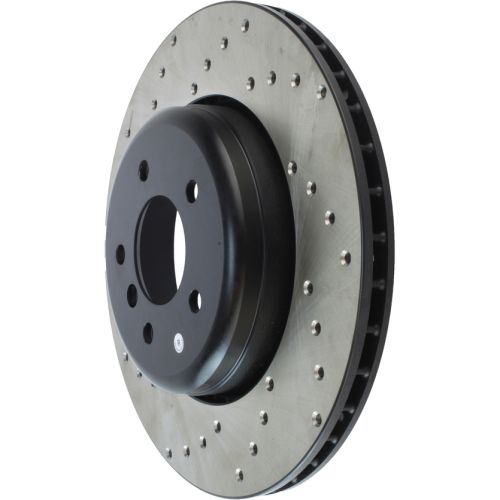 128.34072R - StopTech Sport Cross Drilled Brake Rotor; Rear Right