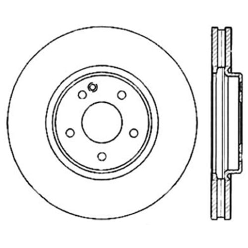 128.35054L - StopTech Sport Cross Drilled Brake Rotor; Front Left