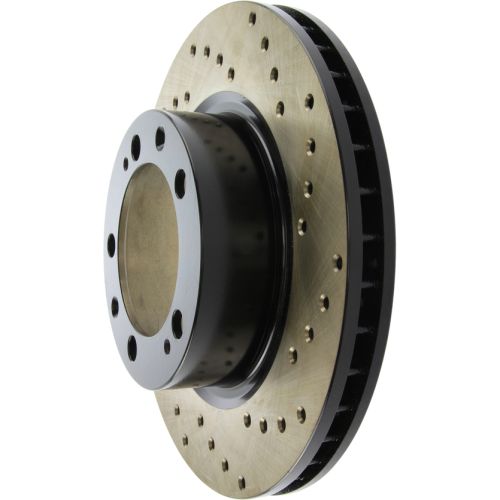 128.37021L - StopTech Sport Cross Drilled Brake Rotor; Front Left
