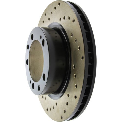 128.37021R - StopTech Sport Cross Drilled Brake Rotor; Front Right
