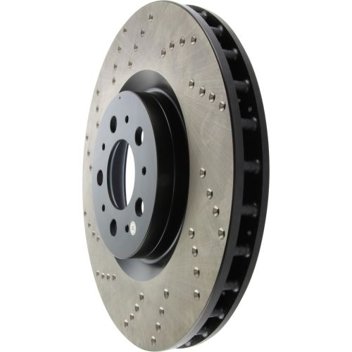 128.39035R - StopTech Sport Cross Drilled Brake Rotor; Front Right