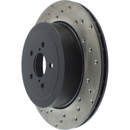 128.47020R - StopTech Sport Cross Drilled Brake Rotor; Rear Right
