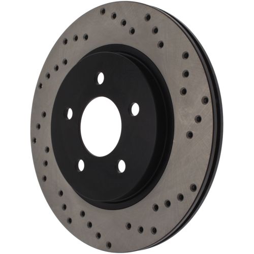 128.61087R - StopTech Sport Cross Drilled Brake Rotor; Rear Right