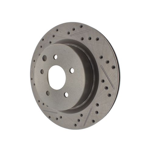 227.42079R - StopTech Select Sport Drilled and Slotted Brake Rotor; Rear Right