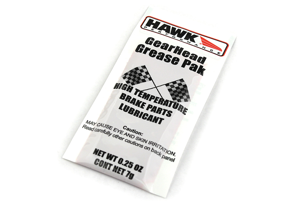 Example of proper brake parts lubricant